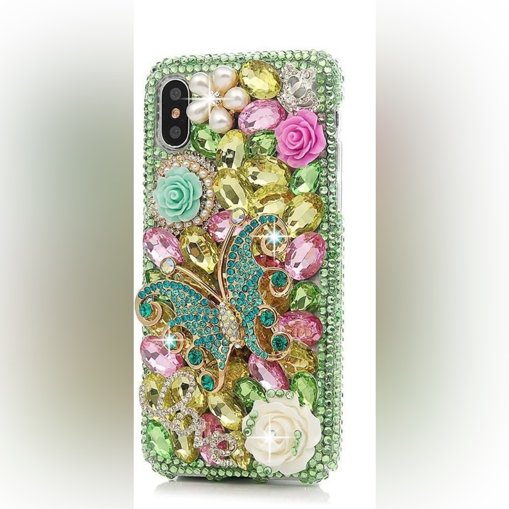 Samsung Galaxy A14 5G Case - 3D Handmade Bling Butterfly